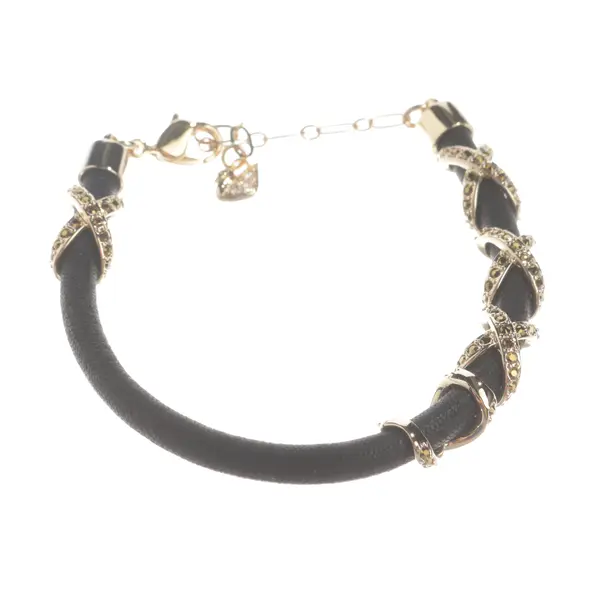 Bracelet, in Black, Sonstige Fasern, Swarovski