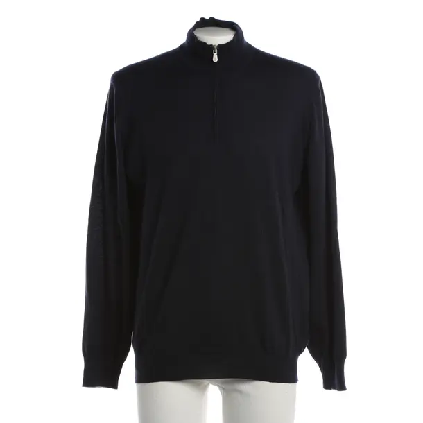 Jumper, in Navy, Kaschmir, Brunello Cucinelli