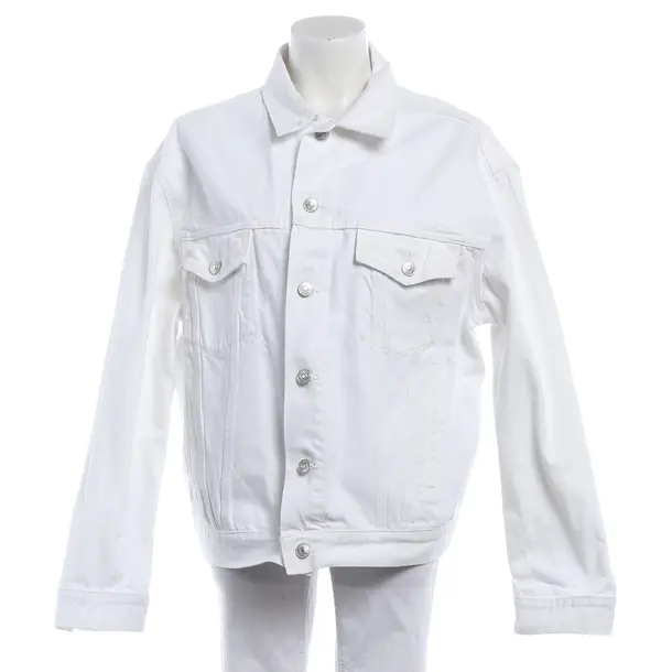 Giacca di jeans, in Bianco, Cotone, Balenciaga
