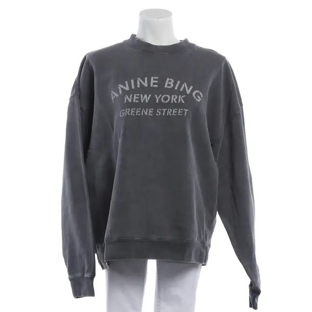 Sweatshirt, in Grau, Baumwolle, Anine Bing