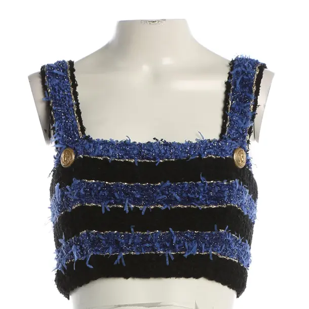 Top, in Blue, Tweed, Balmain
