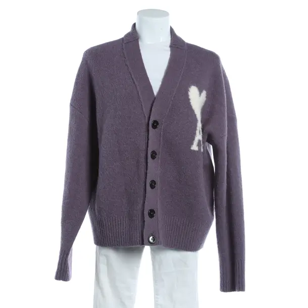 Cardigan, in Viola, Poliammide, Ami Paris