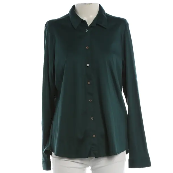 Blouse, in Green, Cotton, Van Laack