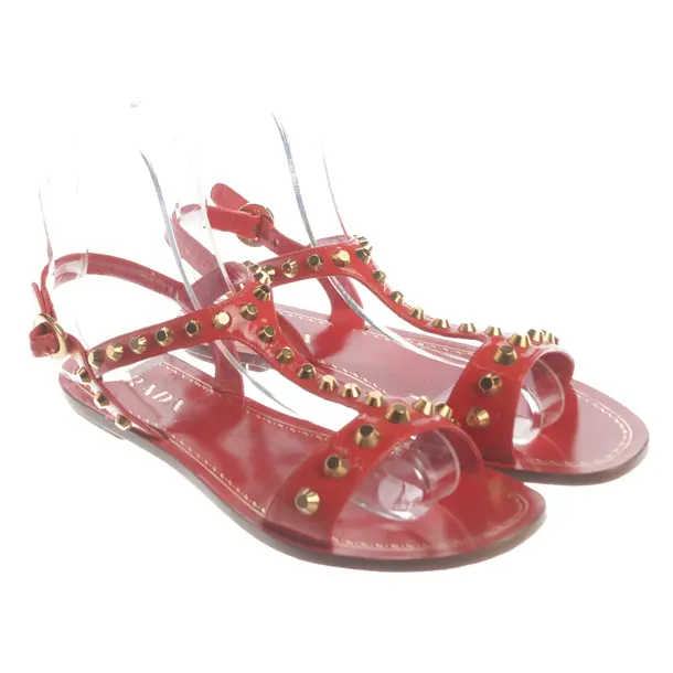 Sandals, in Red, Prada