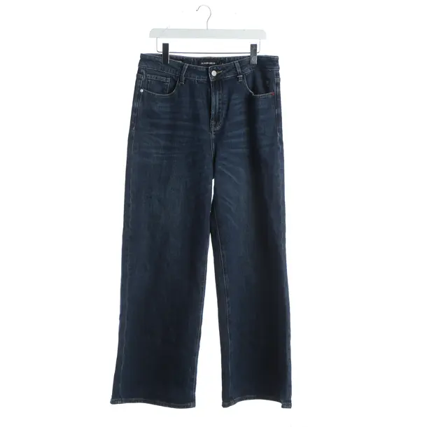 Wide Jeans, in Blue, Cotton, Elias Rumelis