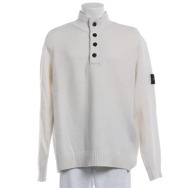 Maglione, in Bianco, Lana, Isola di pietra