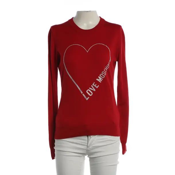 Pullover, in Rot, Baumwolle, Love Moschino