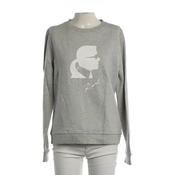 Felpa, in Grigio chiaro, Cotone, Karl Lagerfeld