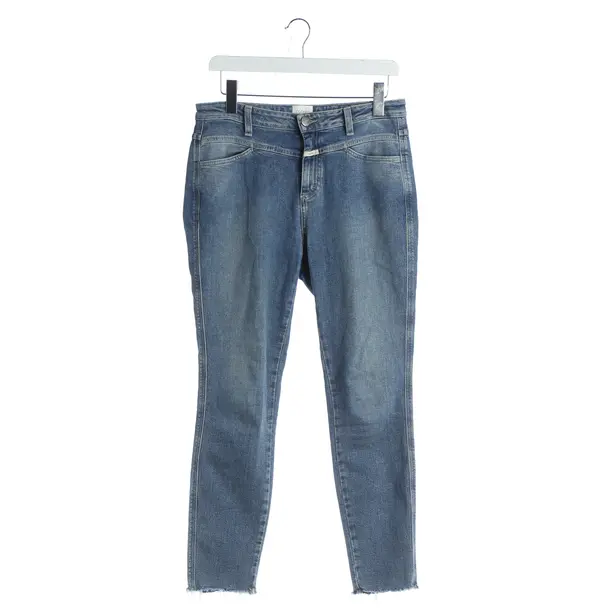 Jeans straight fit, in Blu, Cotone, Chiuso