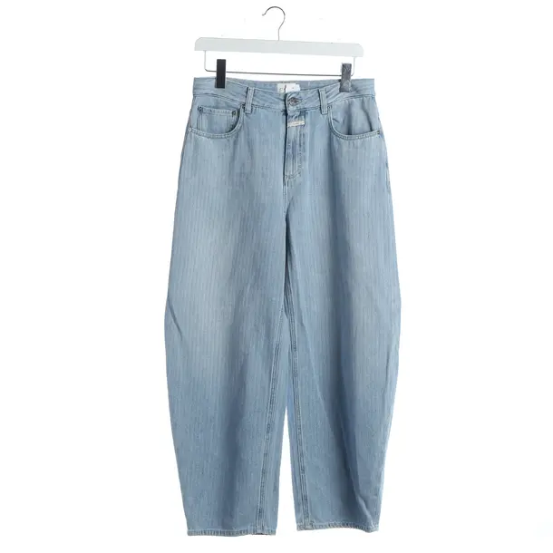 Jeans boyfriend, in Azzurro, Cotone, Chiuso