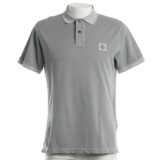 Poloshirt, in Grau, Baumwolle, Stone Island