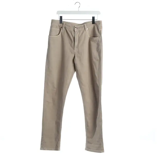 Jeans boyfriend, in Beige, Cotone, Brunello Cucinelli
