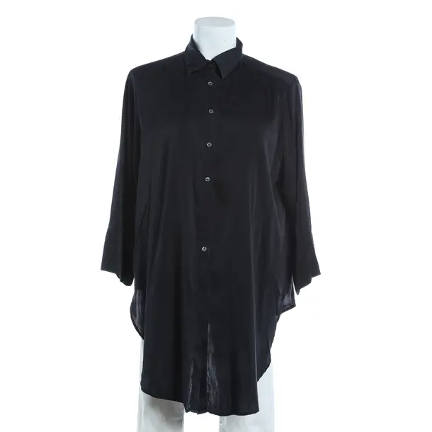 Bluse, in Blau, Seide, Caliban