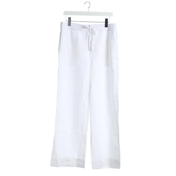 Pants, in White, Linen, Ralph Lauren Black Label