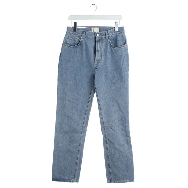 Jeans Straight Fit, in Blau, Baumwolle, Loulou Studio