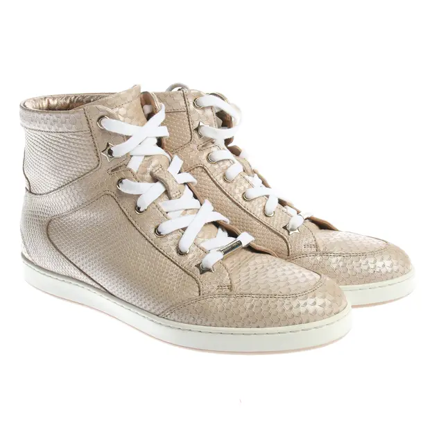 High-Top Sneakers in Pink, , Jimmy Choo