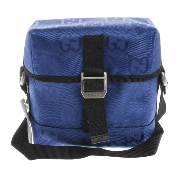 Umhängetasche in Blau, Baumwolle, Gucci