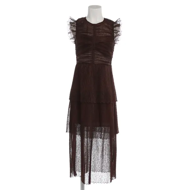 Kleid in Braun, Polyester, self-portrait