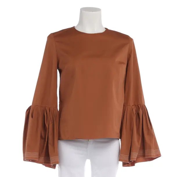 Bluse in Braun, Baumwolle, Roksanda