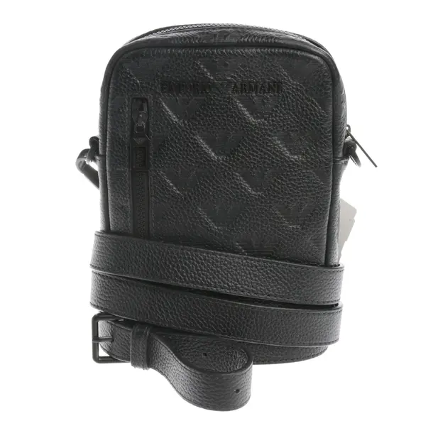 Umhängetasche in Schwarz, Leder, Emporio Armani