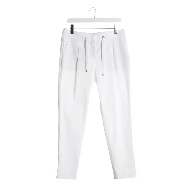 Pants, in White, Polyester, Marc Cain