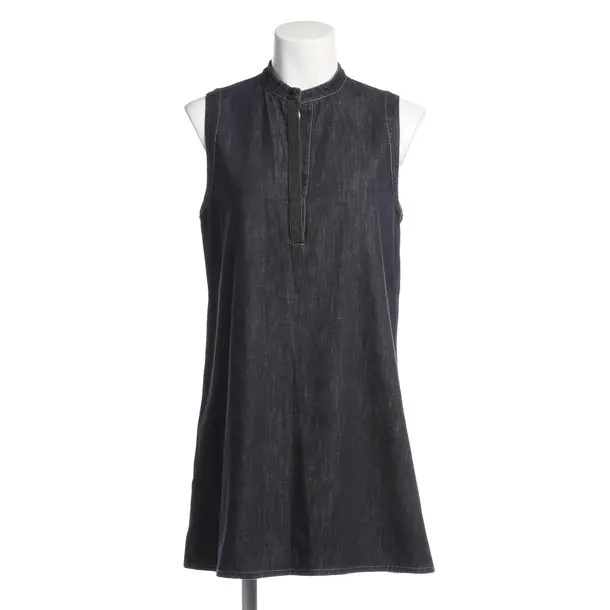Kleid in Blau, Baumwolle, Brunello Cucinelli