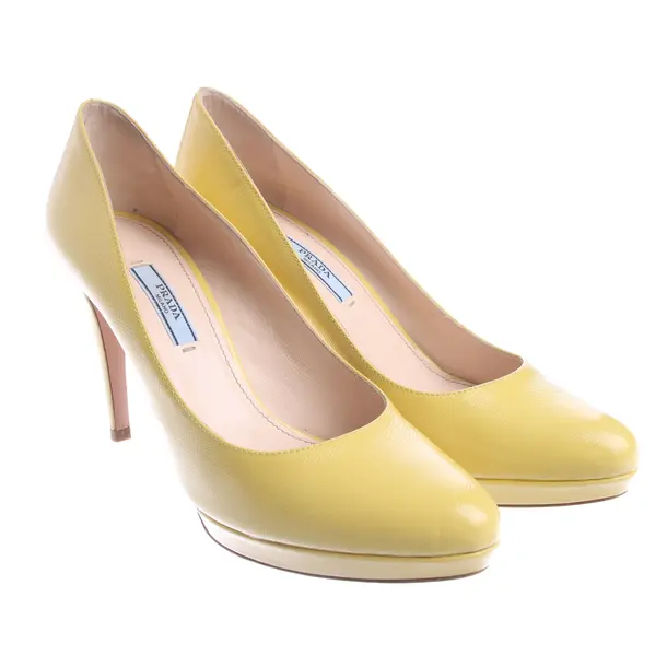 Pumps in Yellow, , Prada