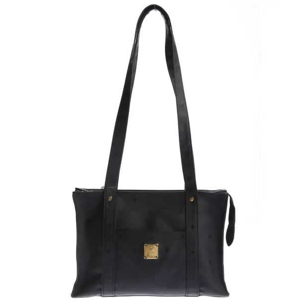 Shoulder Bag in Black, Polyamide, MCM