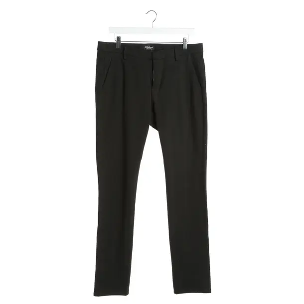 Chino in Schwarz, Viskose, Dondup