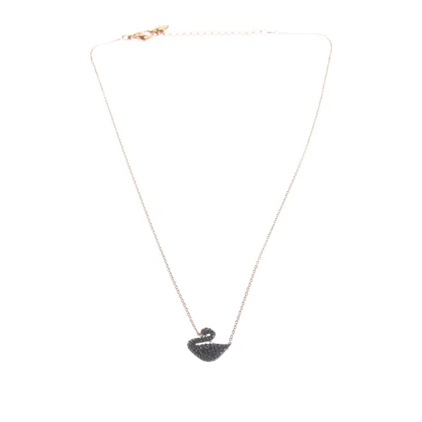 Halskette in Metallic, Metall (metallisch, metallisiert), Swarovski