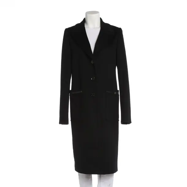 Mid-Season Coat, in Black, Wool, Gucci