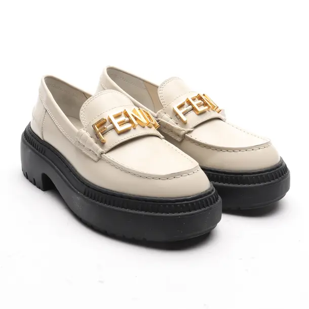 Loafers in White, , Fendi