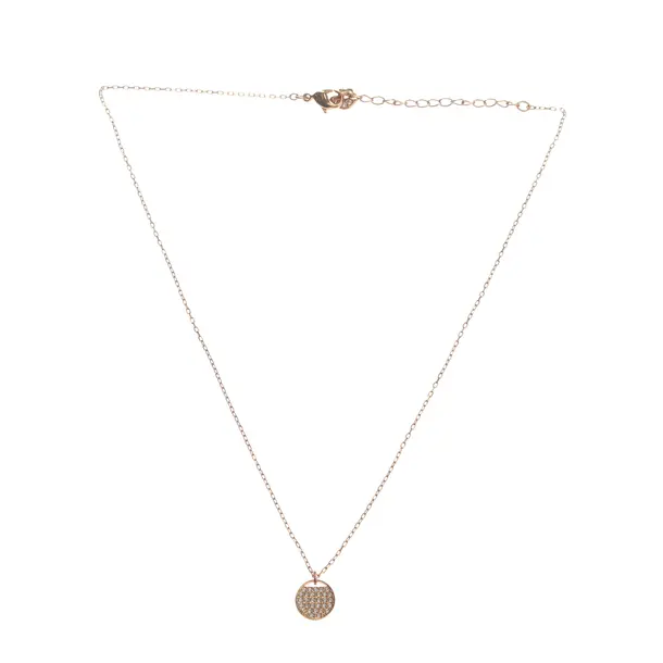 Necklace, in Gold, Metal (metallic, metallized), Swarovski