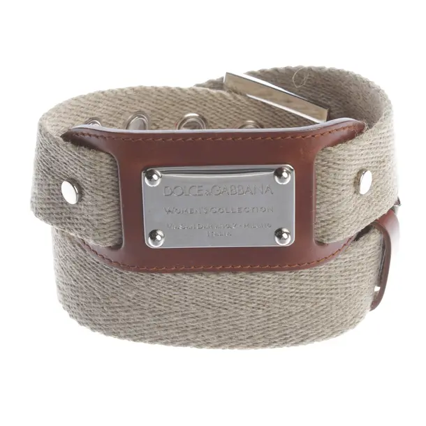 Gürtel, in Beige, Baumwolle, Dolce & Gabbana
