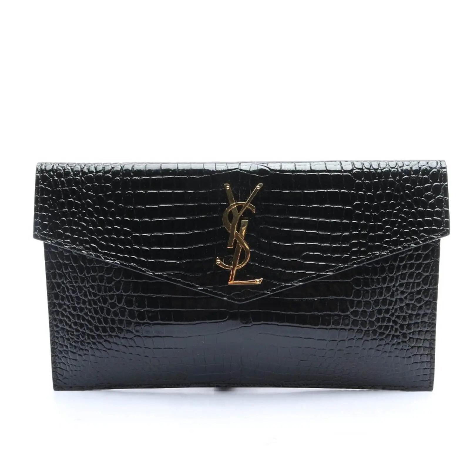 Saint Laurent Uptown Clutch Bag in Black - Main Image