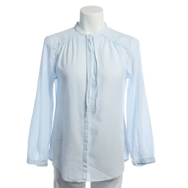 Bluse in Blau, Baumwolle, Closed