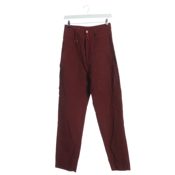 Pants in Red, Cotton, High Use
