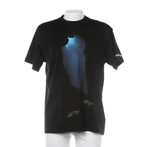 T-Shirt in Black, Cotton, Burberry