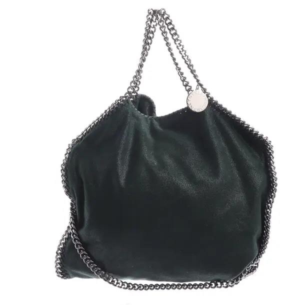 Schultertasche in Grün, Leder, Stella McCartney