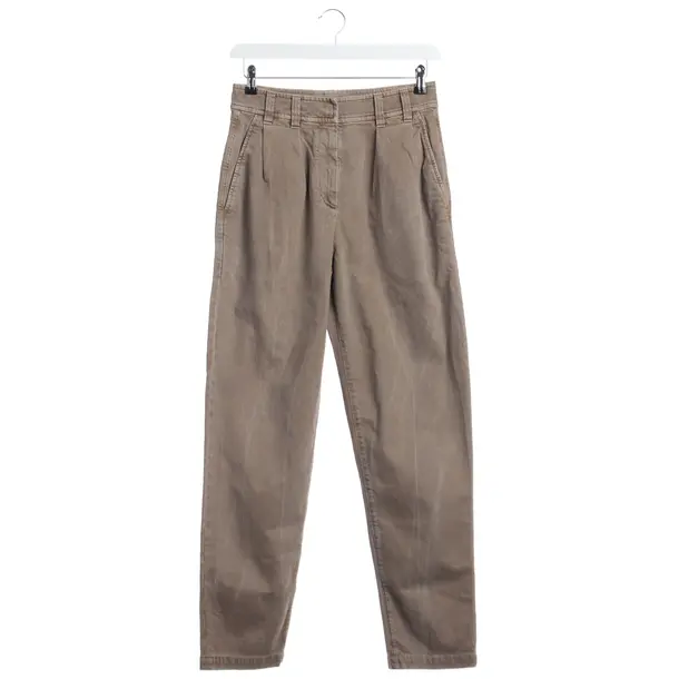 Jeans Straight Fit in Braun, Baumwolle, Brunello Cucinelli