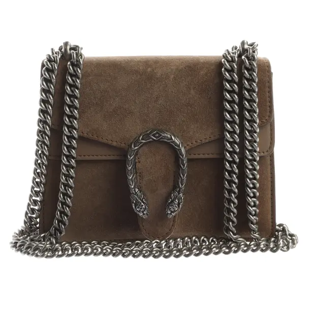 Schultertasche in Braun, Leder, Gucci