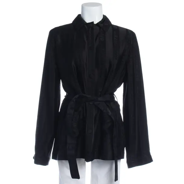 Blouse in Black, Viscose, Off-White