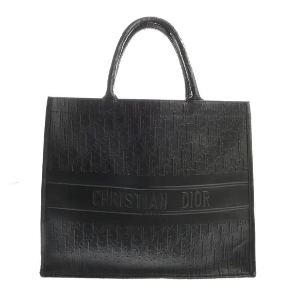 Shopper Bag in Black, Leather, Dior