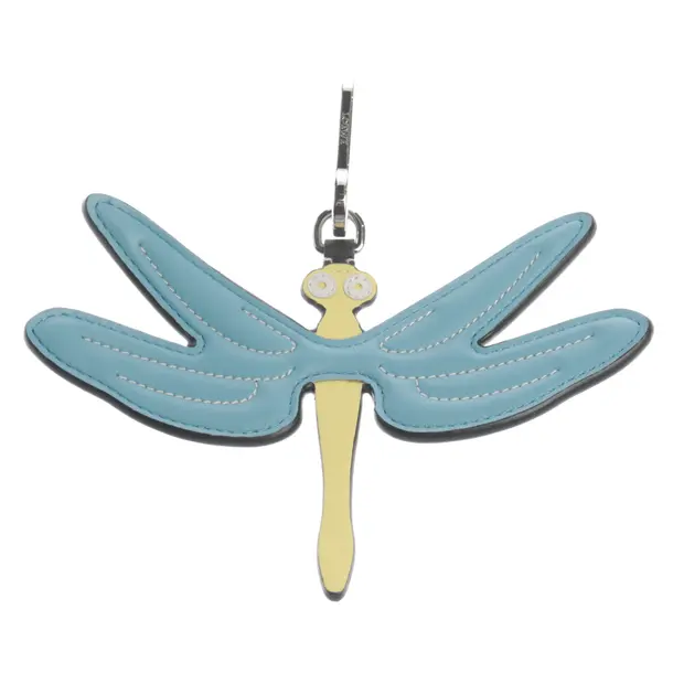 Keyring in Blue, Leather, Loewe
