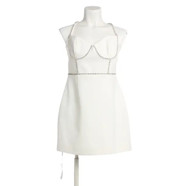 Dress, in White, Polyester, self-portrait