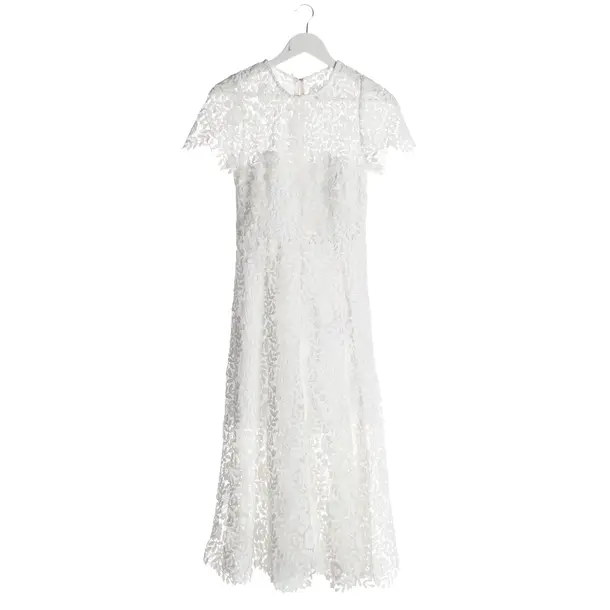 Dress, in White, Polyester, self-portrait