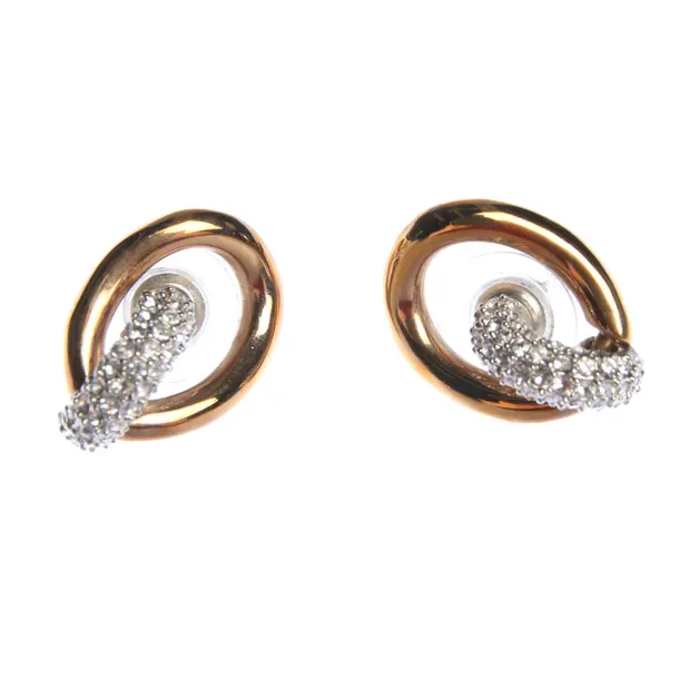 Earrings in Metallic, Metal (metallic, metallized), Swarovski