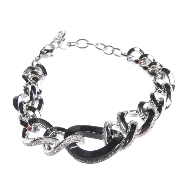 Bracelet in Metallic, Metal (metallic, metallized), Swarovski