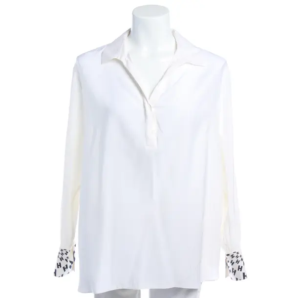 Blouse in White, Silk, Herzensangelegenheit