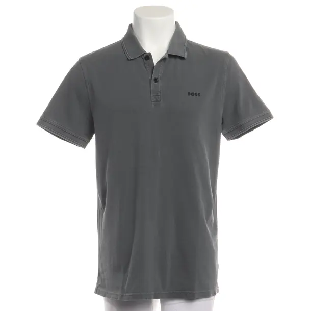 Polo Shirt in Gray, Cotton, Hugo Boss Orange